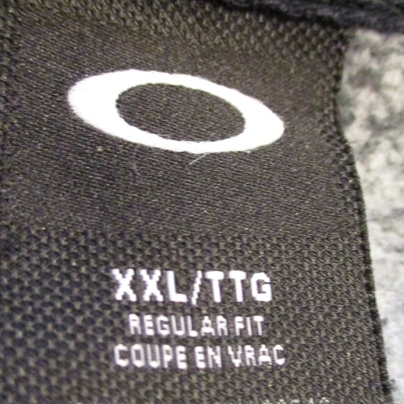 Oakley Sport Men XX Large Gray Black Full Zip Pockets Long Sleeve Hooded Jacket - Picture 8 of 9